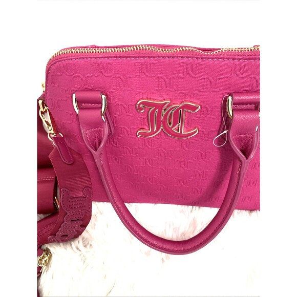 Juicy Couture Team Juicy Forever Satchel With Wallet Raspberry Tart Hot Pink - Picture 8 of 12